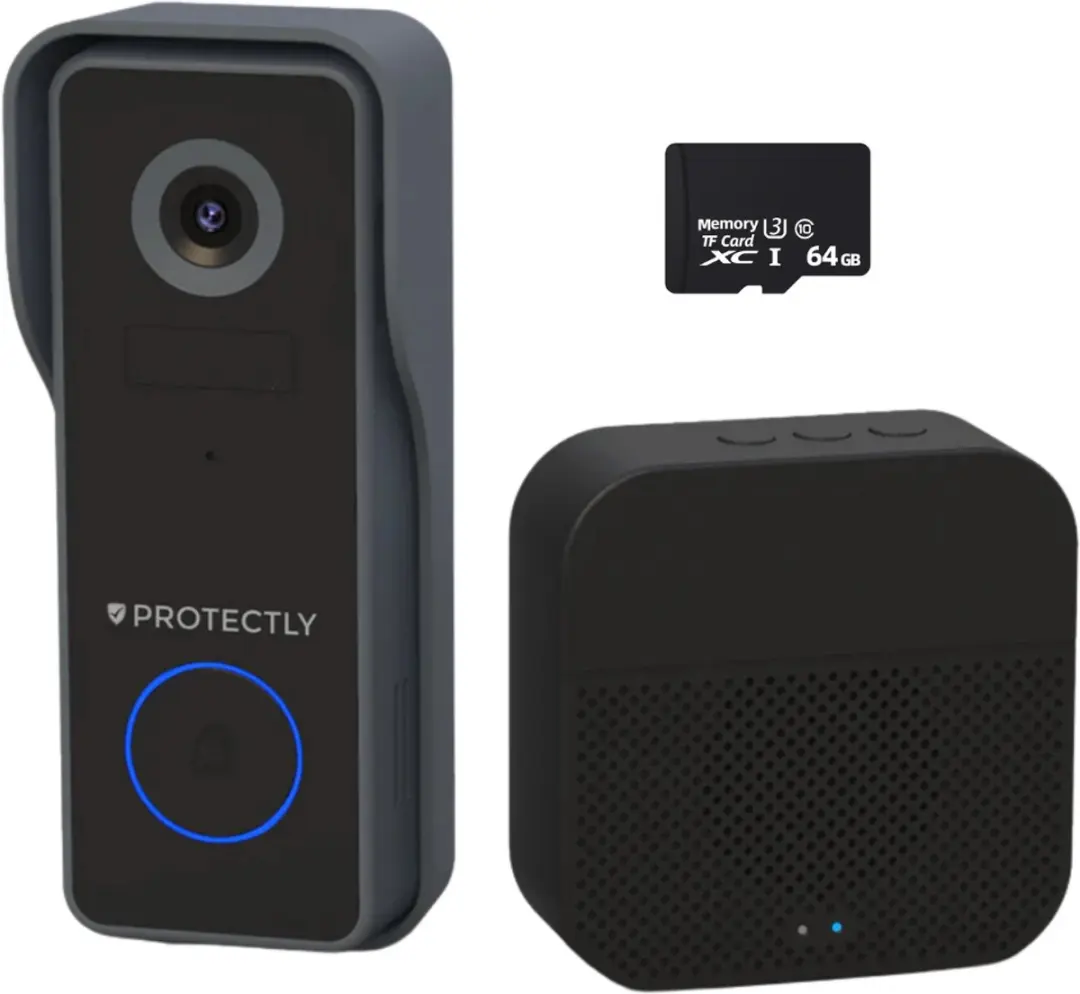Protectly 2K Ultra HD Draadloze Video Deurbel SEC005