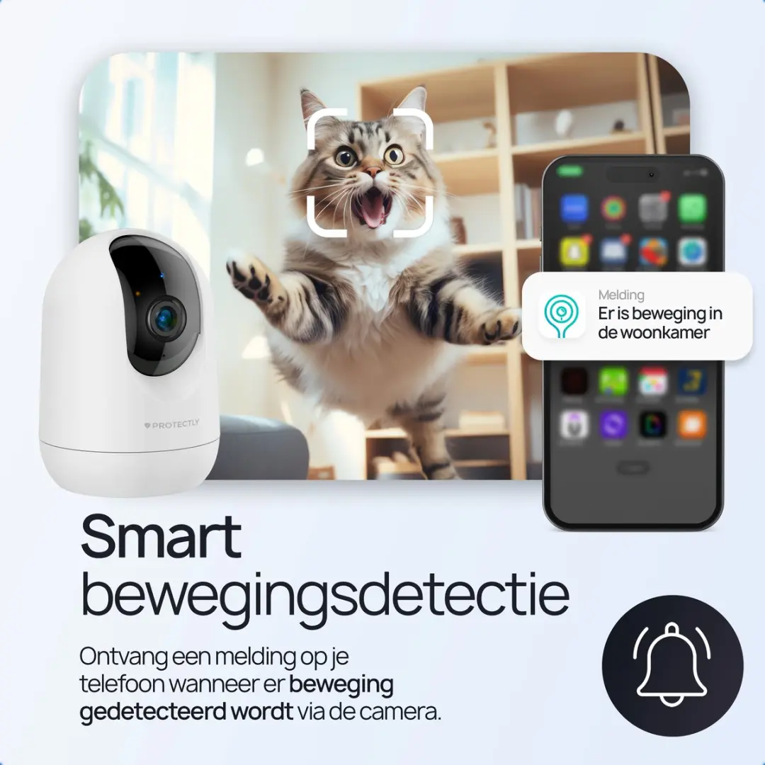 Protectly SEC001 Beveiligingscamera Binnen - 2K - 3MP - Wit - afbeelding 6 van 6