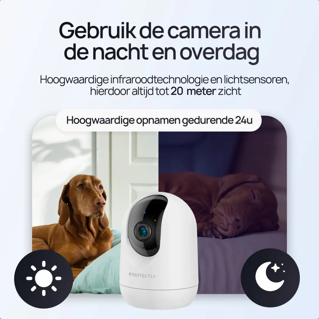 Protectly SEC001 Beveiligingscamera Binnen - 2K - 3MP - Wit