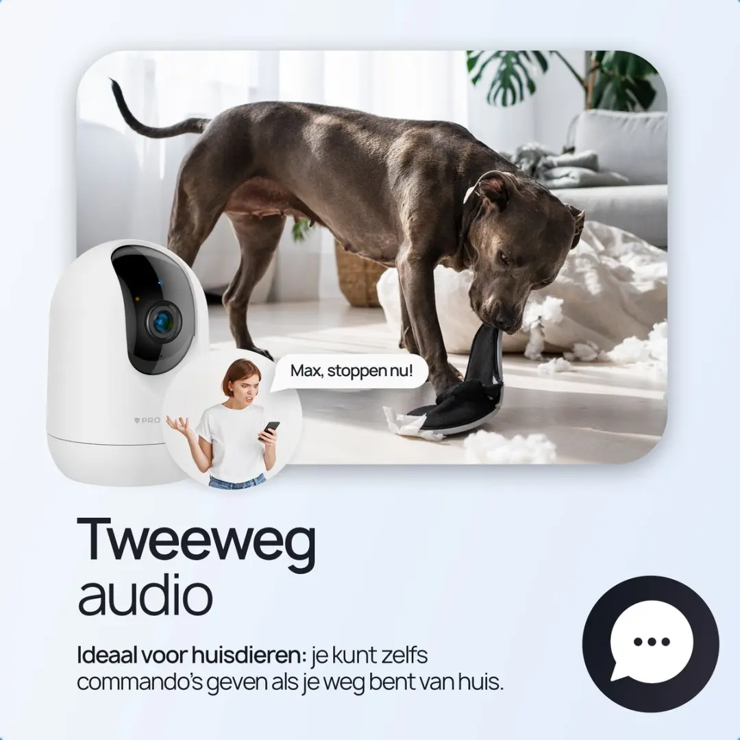 Protectly SEC001 Beveiligingscamera Binnen - 2K - 3MP - Wit