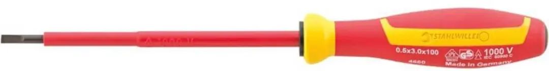 Stahlwille 4660 VDE SCHLITZSCHRAUBENDREHER 1,2x6,5x150mm