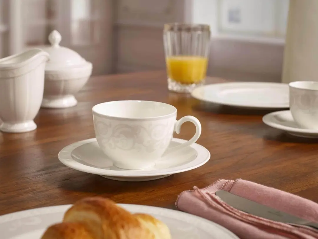 Villeroy & Boch Kaffeeuntertassen Gray Pearl - Ø16cm - 6 Stuks