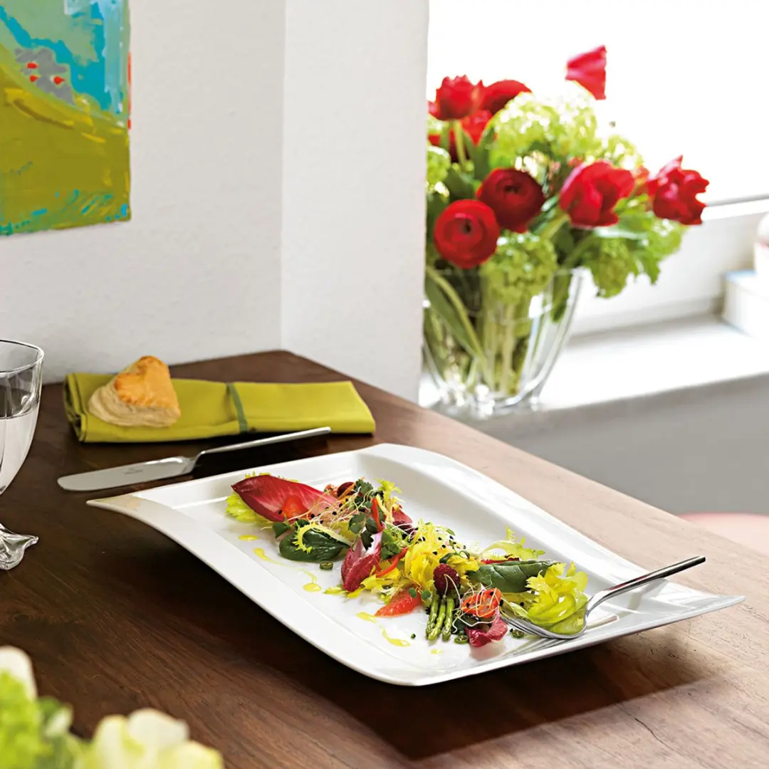 Villeroy & Boch NewWave Gourmetteller - 4 Stuks - Wit