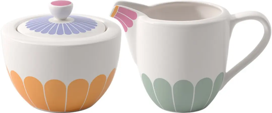 Villeroy & Boch Fleur Couleur Melk- en Suikerset