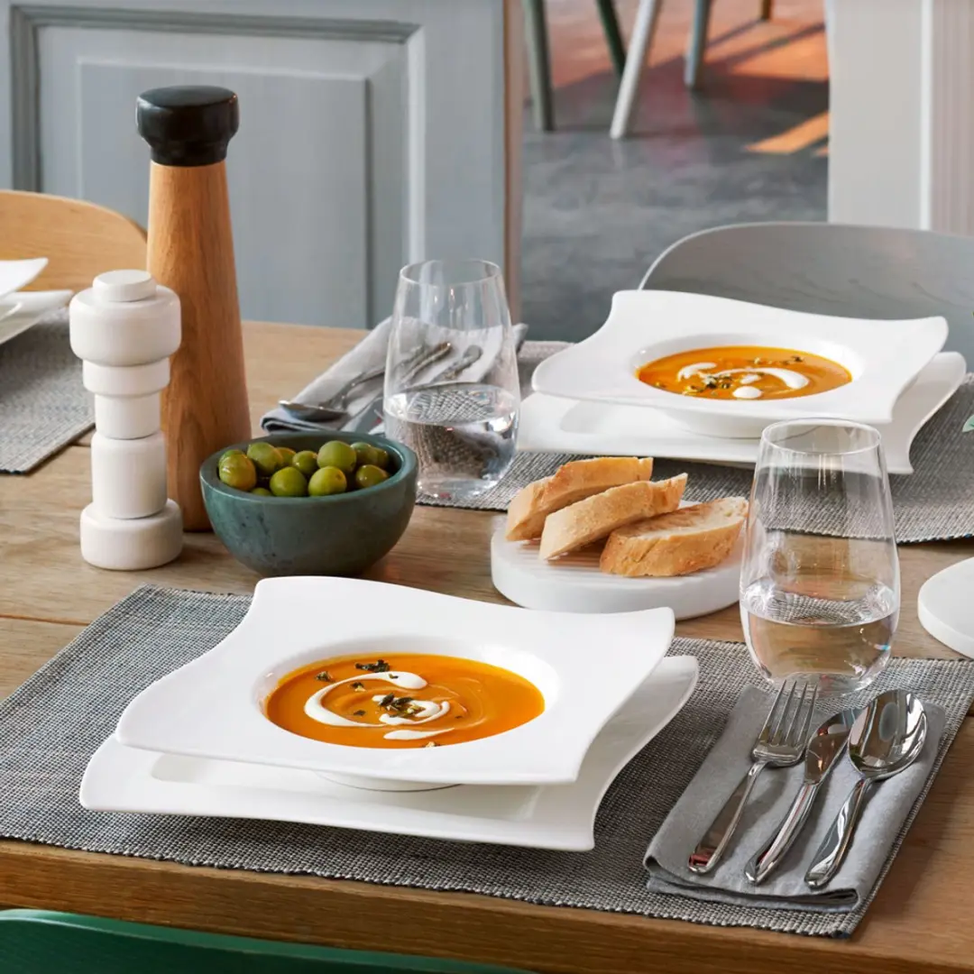 Villeroy & Boch NewWave Pastateller 28x28cm - 4 Stuks