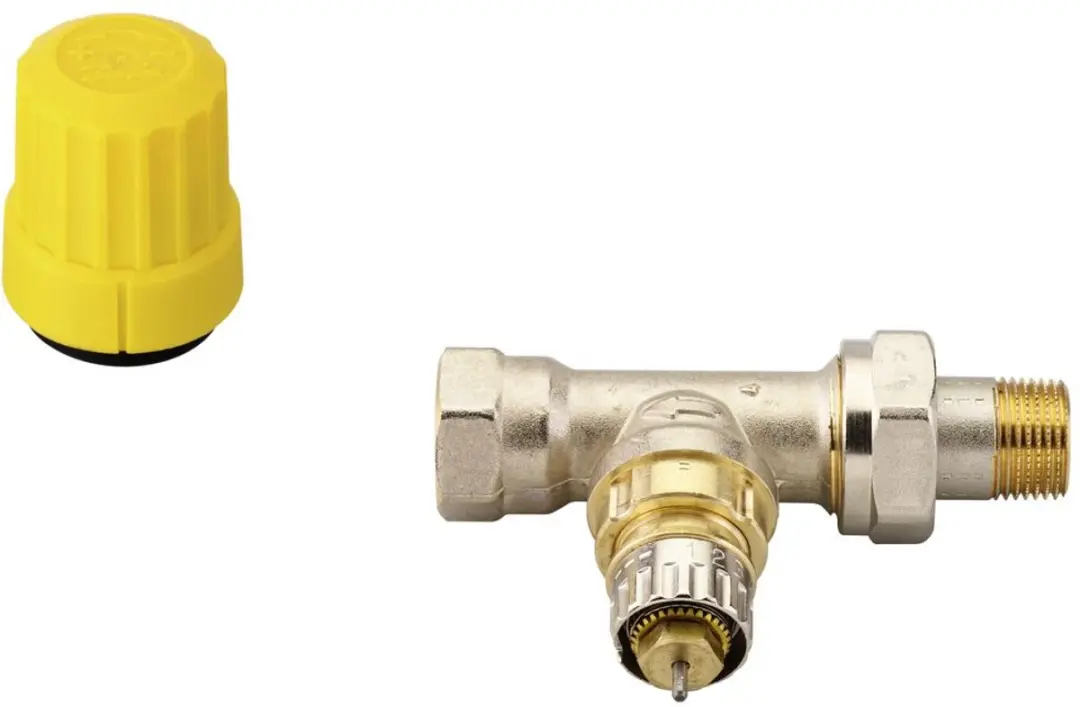 Danfoss Klepbehuizing RA-UR 10 R 3/8 - Mat vernikkeld