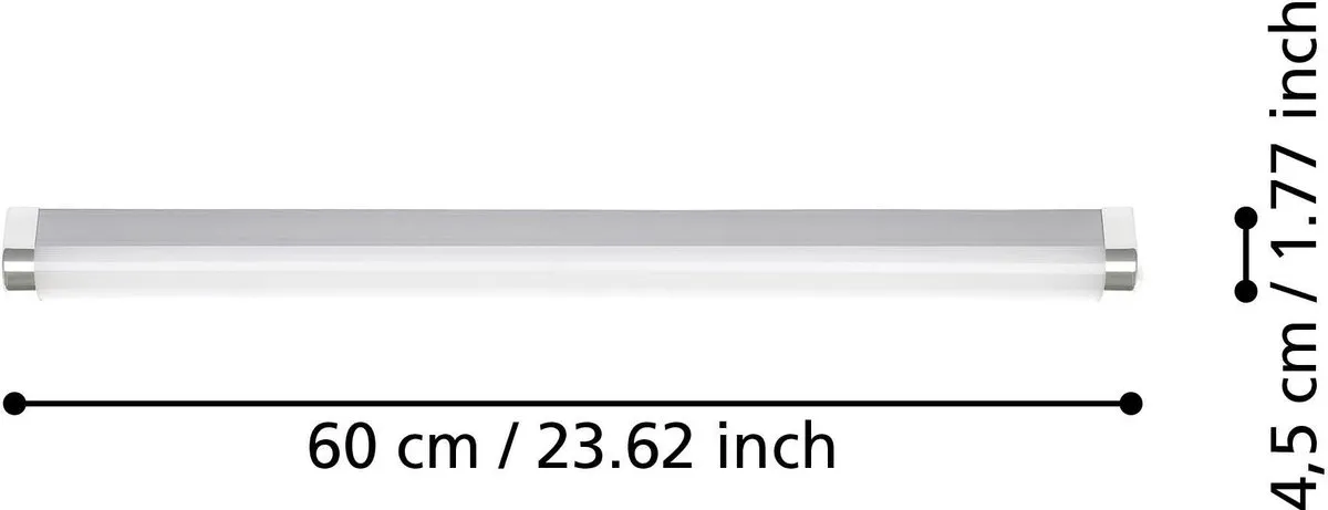 Eglo Tragacete 1 Wandlamp 60cm - Zilver