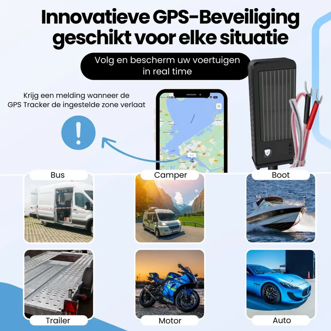 Protectly GPS Tracker Extreme PROTGPS3 12V-24V - Auto - 150 landen