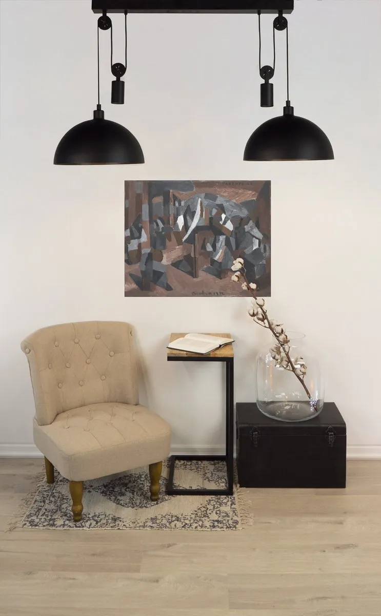 Eglo Winkworth Hanglamp - 2x E27 - Ø38cm - Zwart