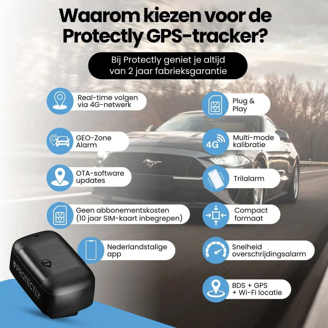Protectly OBD GPS Tracker PROTGPS4 - Auto - 150 landen
