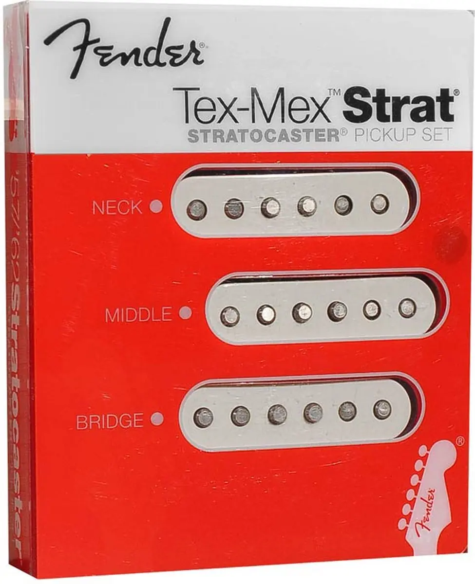 Fender Original White Stratocaster Tex-Mex Pickup Set