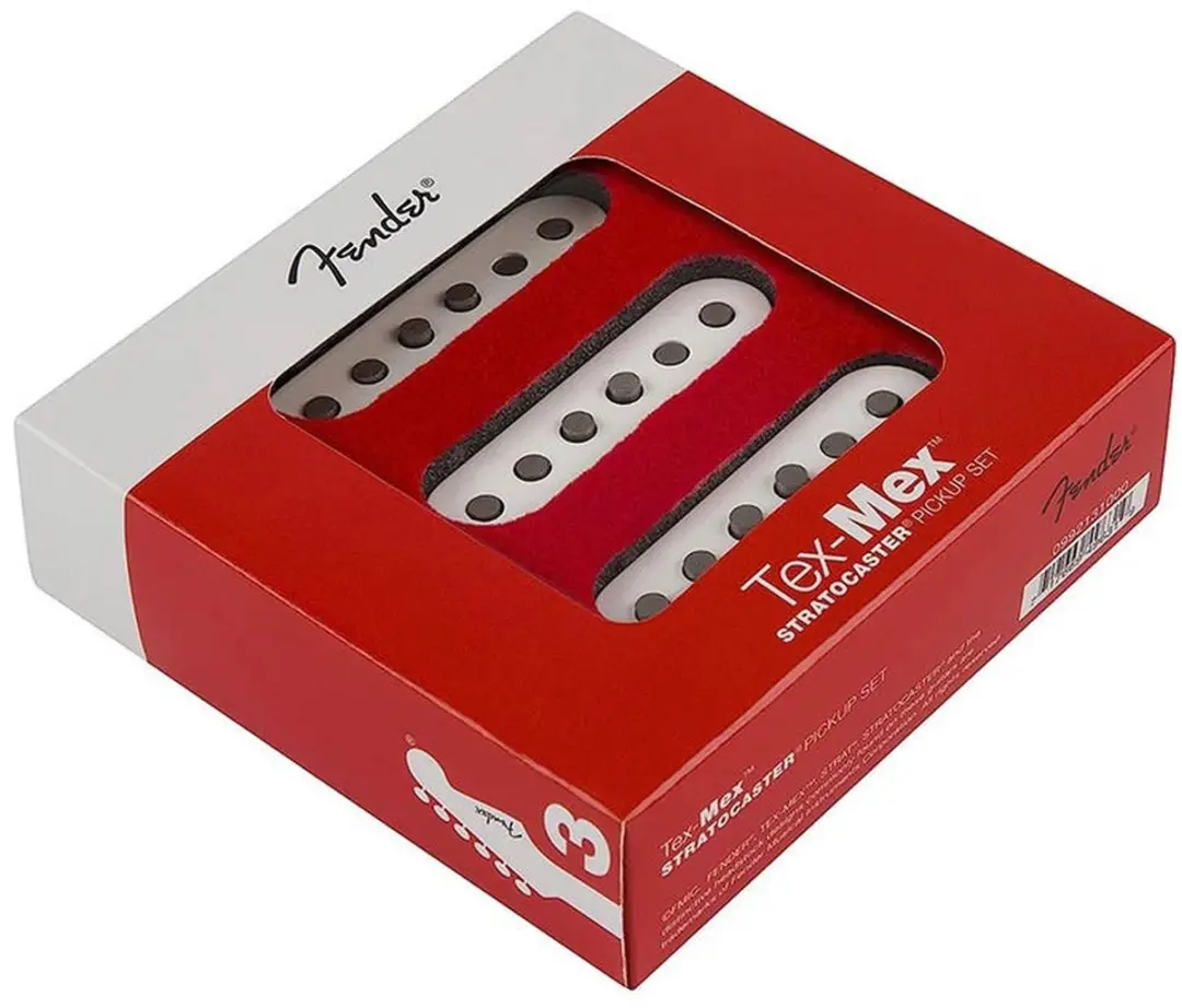 Fender Original White Stratocaster Tex-Mex Pickup Set - Wit - afbeelding 3 van 3