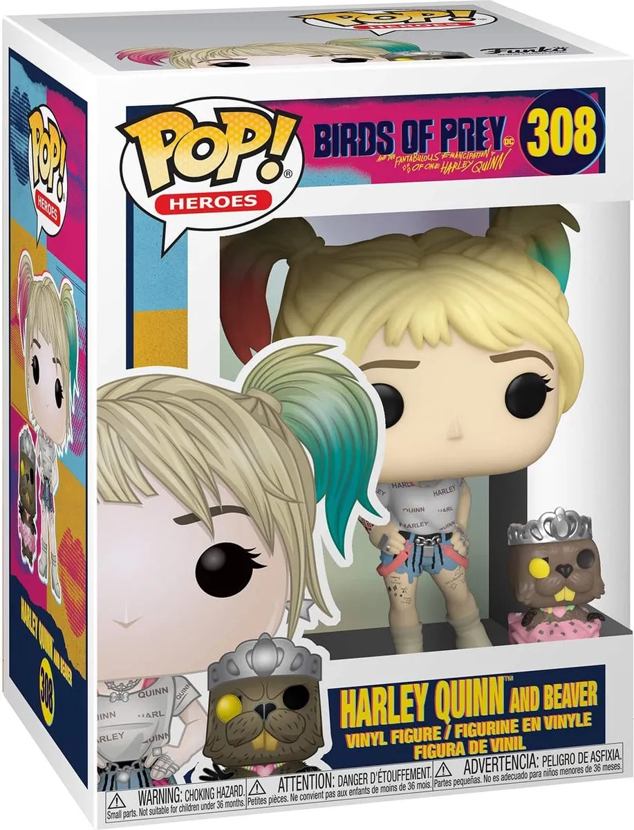 Funko Pop! Birds of Prey Harley Quinn met Beaver FUN44378 - Vinyl figuur