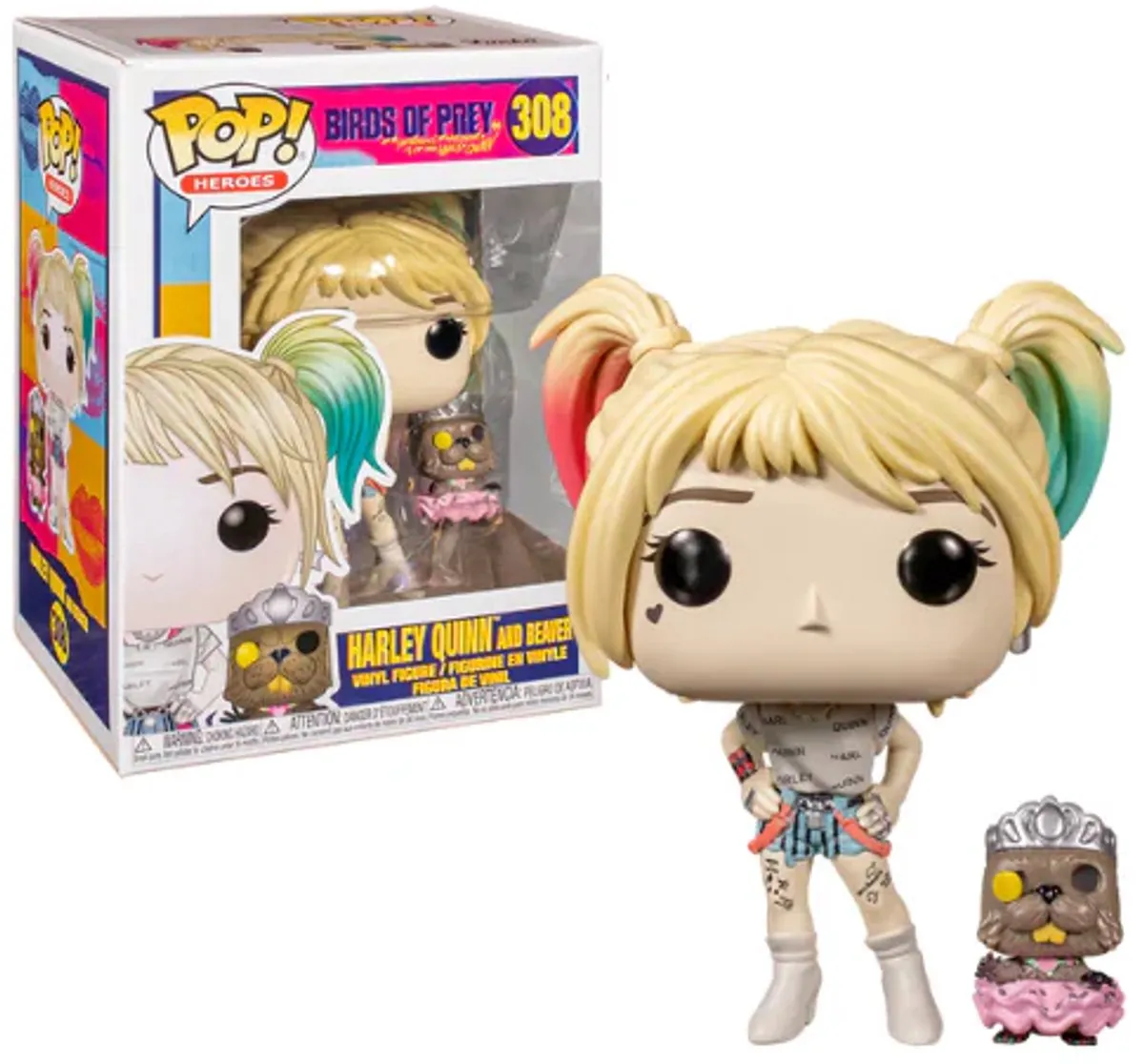 Funko Pop! Birds of Prey Harley Quinn met Beaver FUN44378 - Vinyl figuur - afbeelding 6 van 6