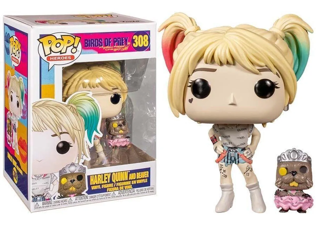 Funko Pop! Birds of Prey Harley Quinn met Beaver FUN44378 - Vinyl figuur