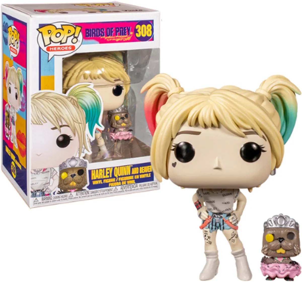 Funko Pop! Birds of Prey Harley Quinn met Beaver FUN44378 - Vinyl figuur