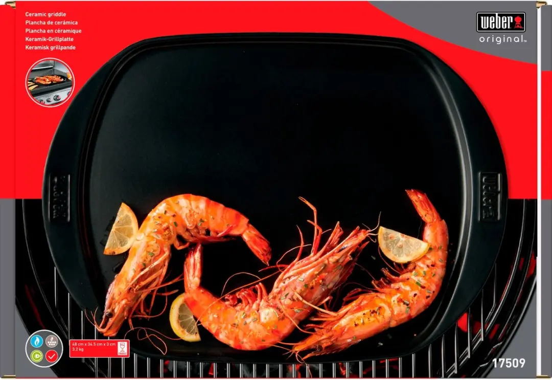 Weber Keramische Bakplaat 17509 - Zwart