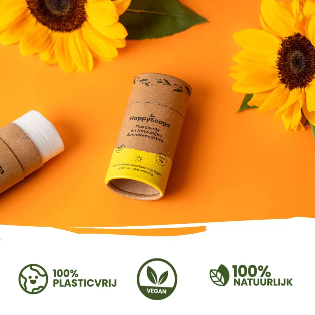 HappySoaps Zonnebrandstick SPF 30 50g - Plasticvrij