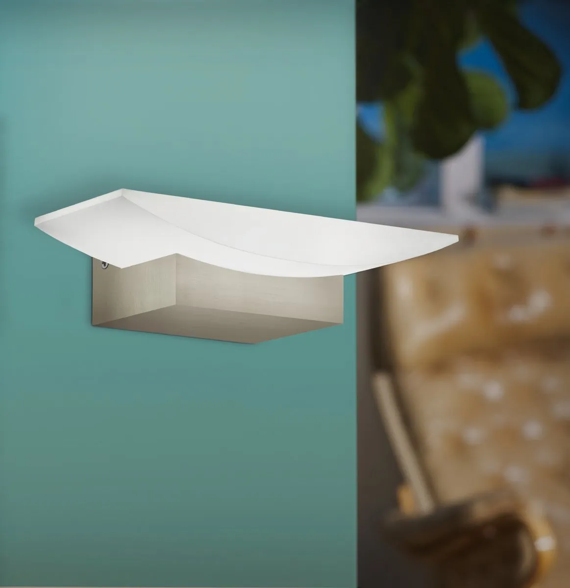 Eglo Metrass Wandlamp 1 Licht - Nikkel-Mat