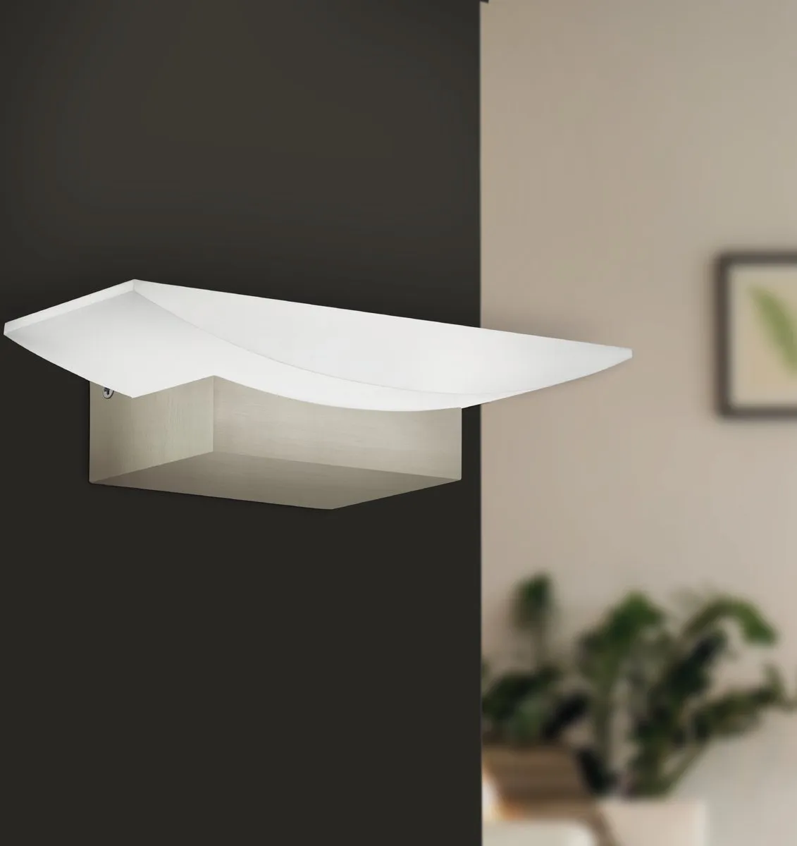 Eglo Metrass Wandlamp 1 Licht - Nikkel-Mat