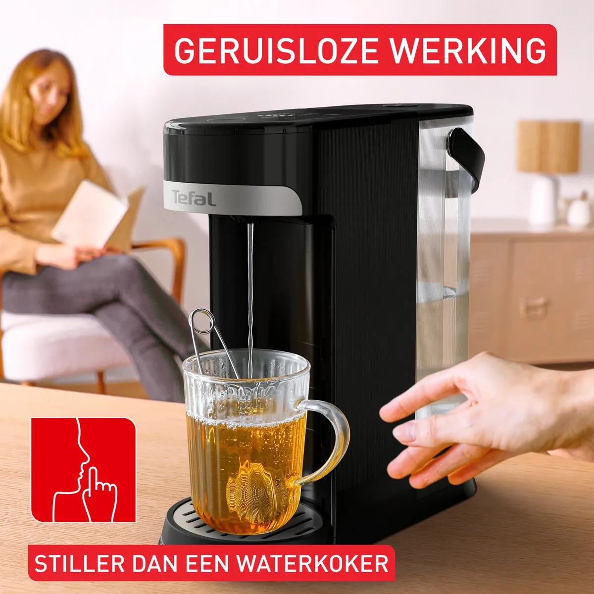 Tefal Instant Hot Water BR3508E0 Heetwaterdispenser 2L - Zwart