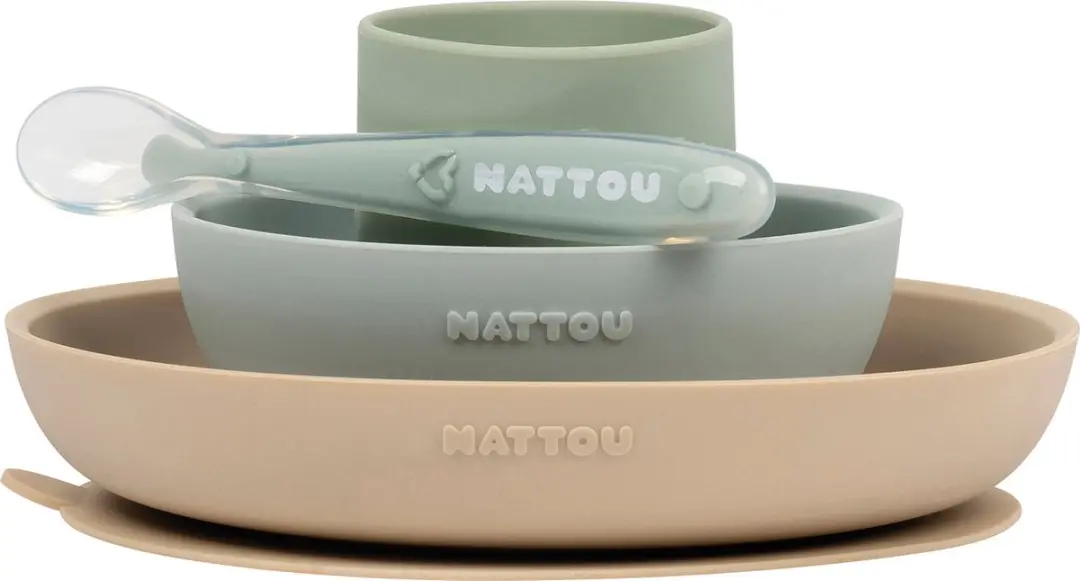 Nattou Siliconen Servies 4-delig