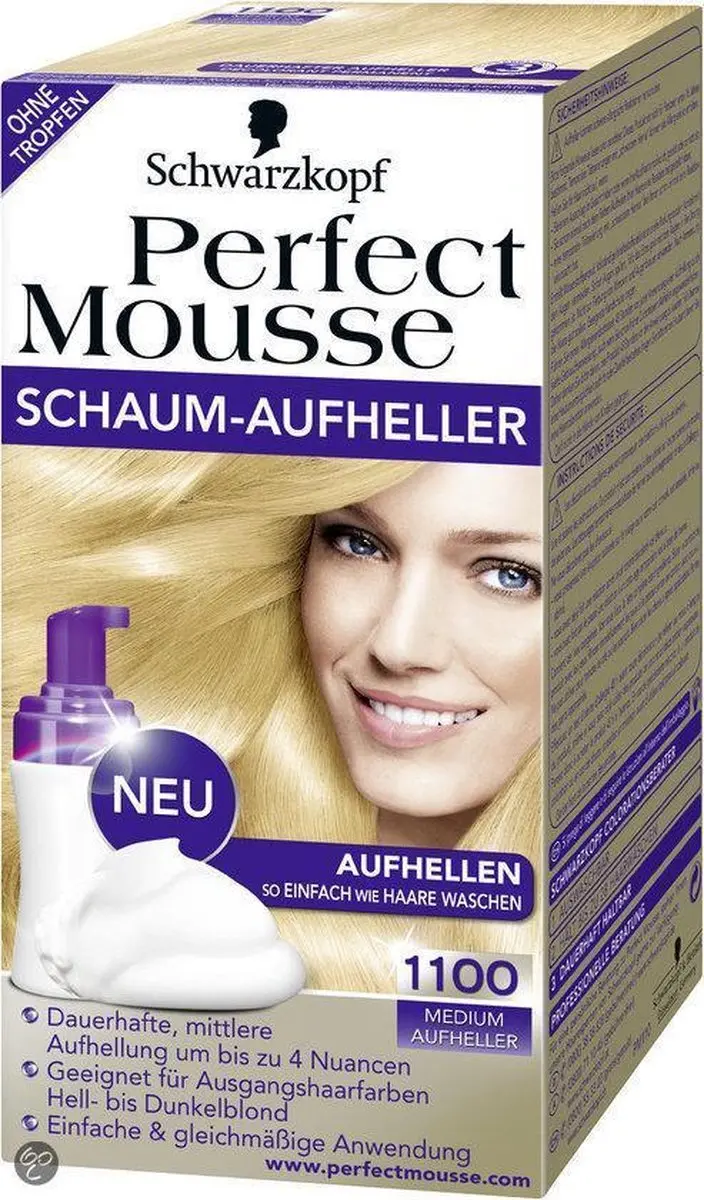 Schwarzkopf Perfect Mousse 1100 Medium Blond Haarverf 92.5ml