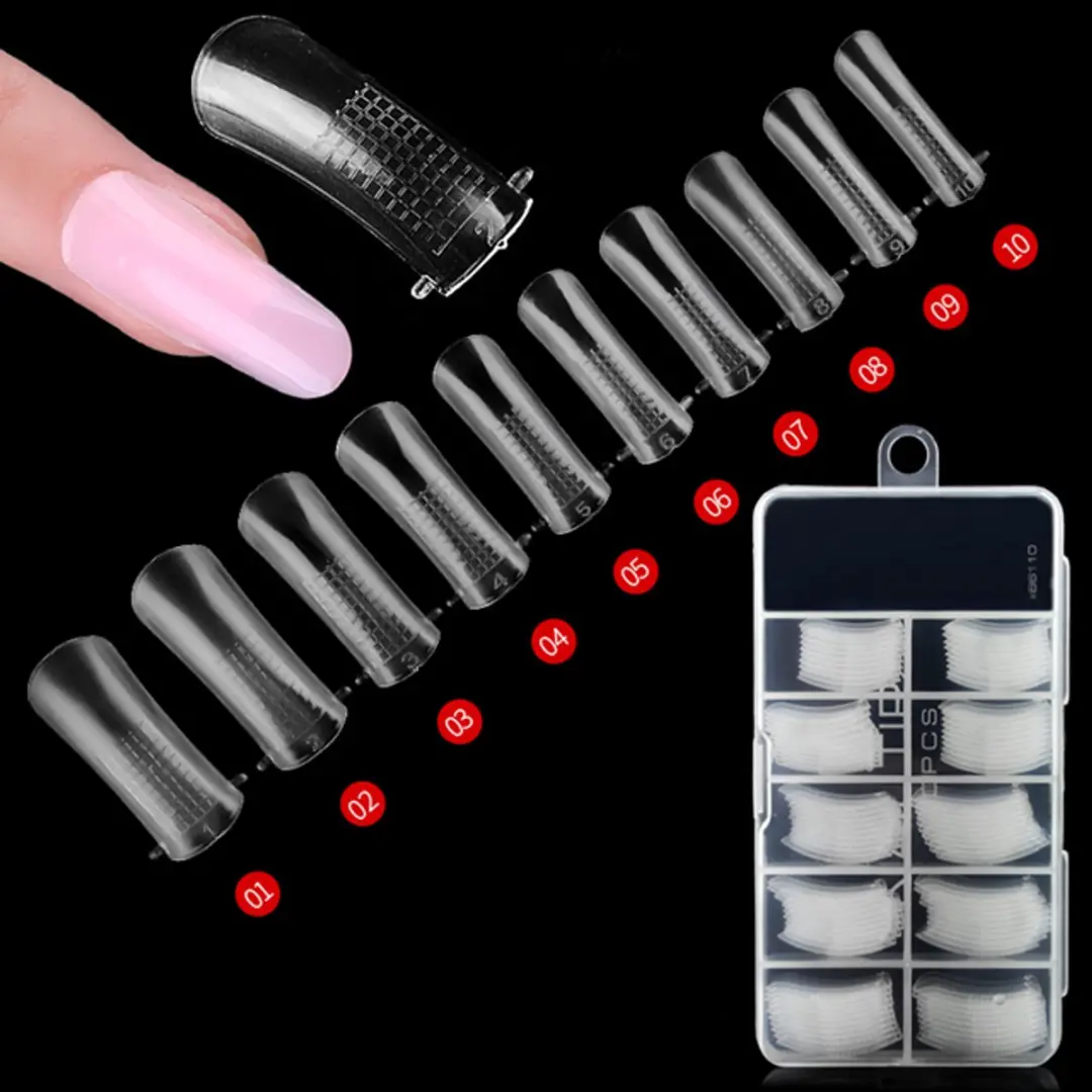 Canni Nageltips Transparant Blanco