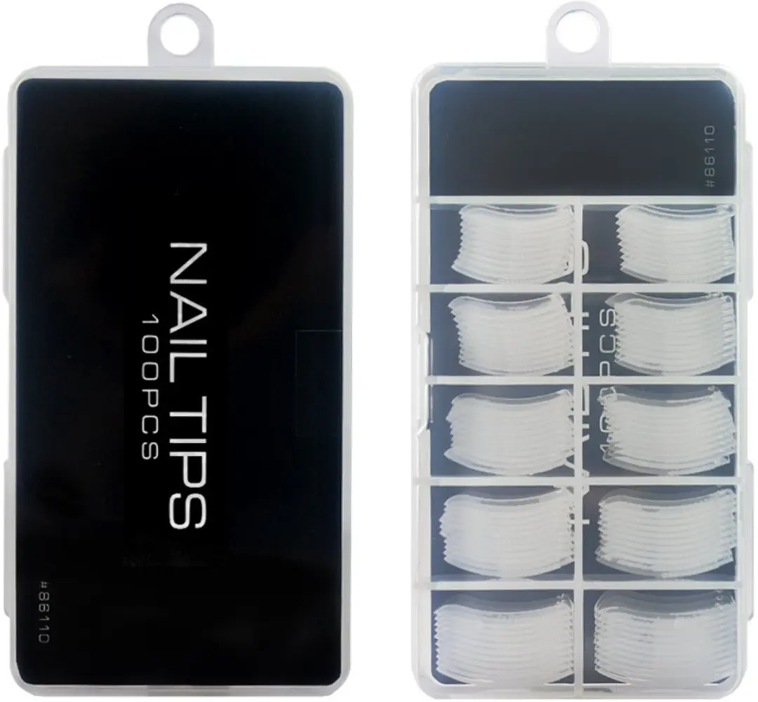 Canni Nageltips Transparant Blanco - 100 Stuks