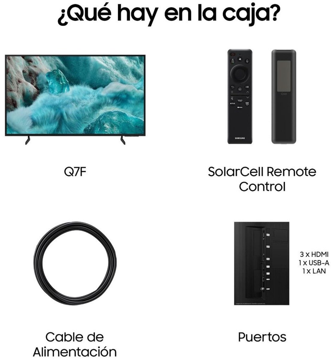 Smart TV Samsung TQ55Q7F4AUXXC 55" 4K Ultra HD HDR QLED