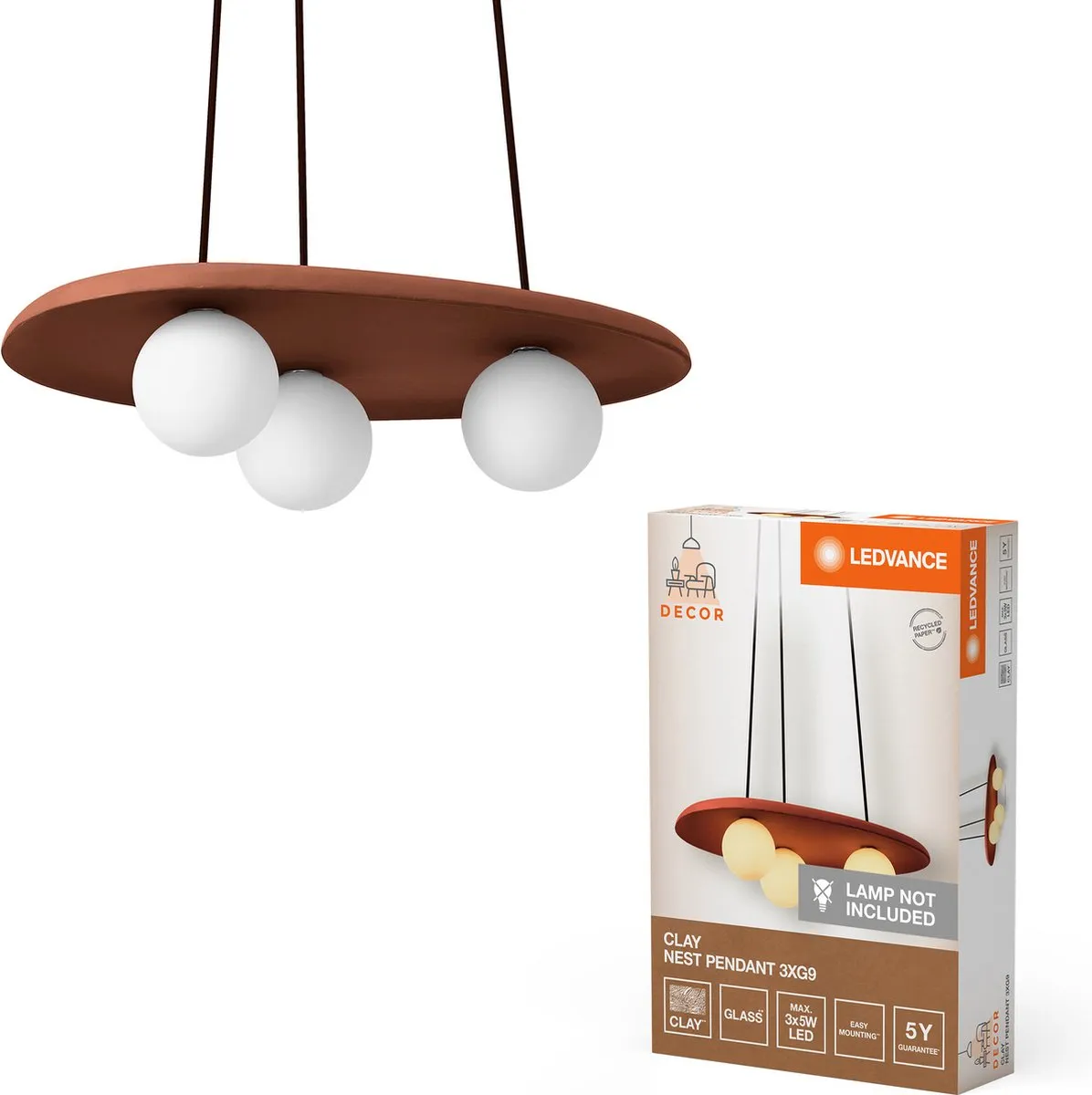 LEDVANCE Decor Clay Nest Hanglamp