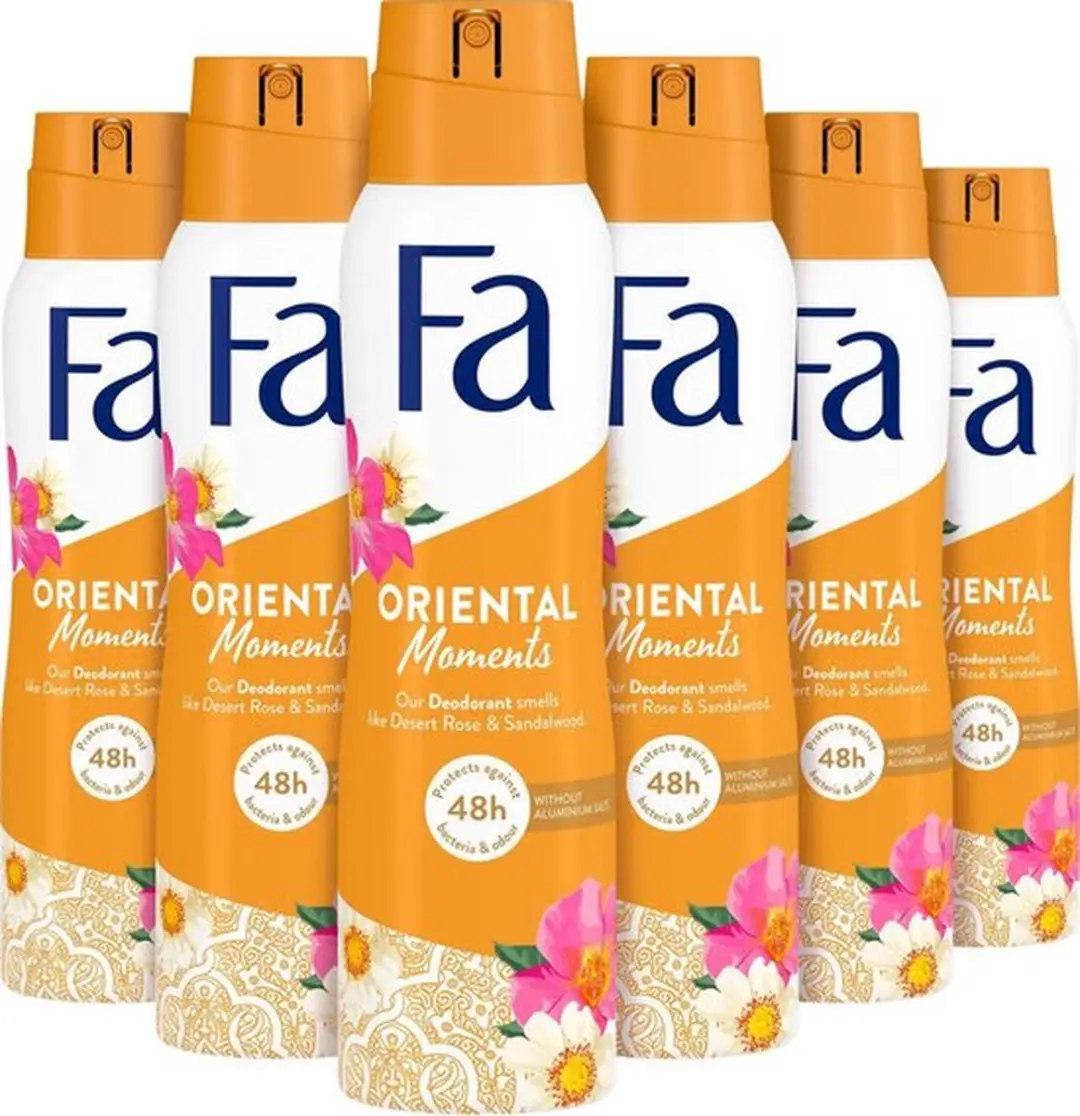 Fa Oriental Moments Deodorant Spray 150ml - 6 Stuks
