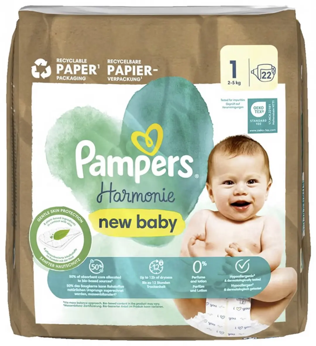 Pampers New Baby Harmonie Luiers Maat 1 2-5kg