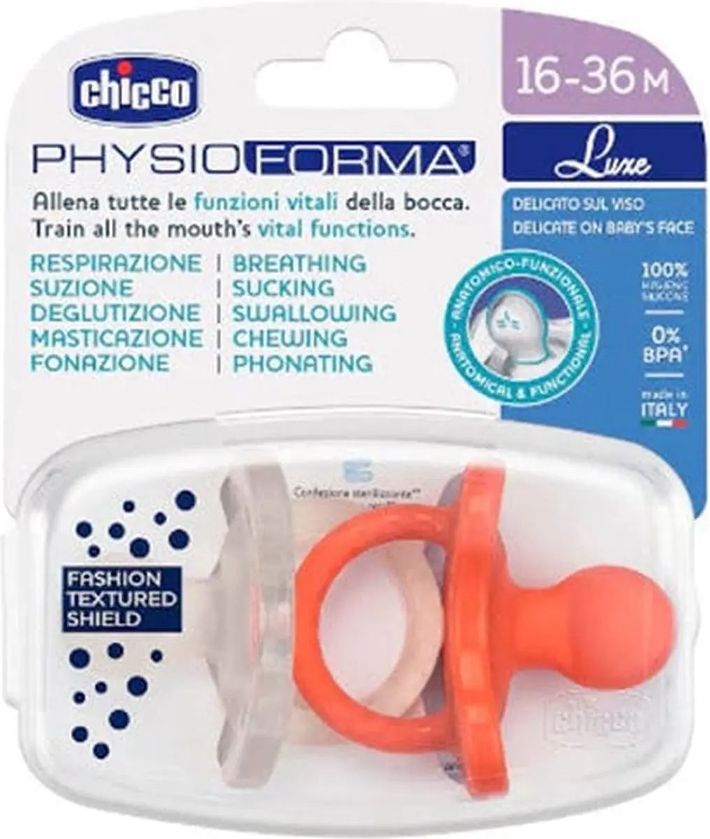 Chicco PhysioForma Soft Luxe Siliconen Fopspeen 16-36m