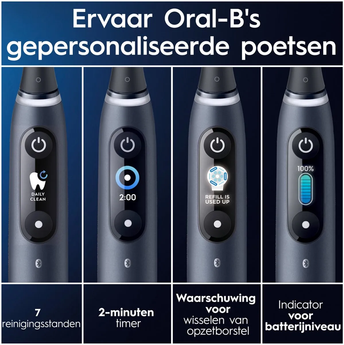 Oral-B iO 9 Elektrische Tandenborstel - Zwart Special Edition - afbeelding 6 van 6
