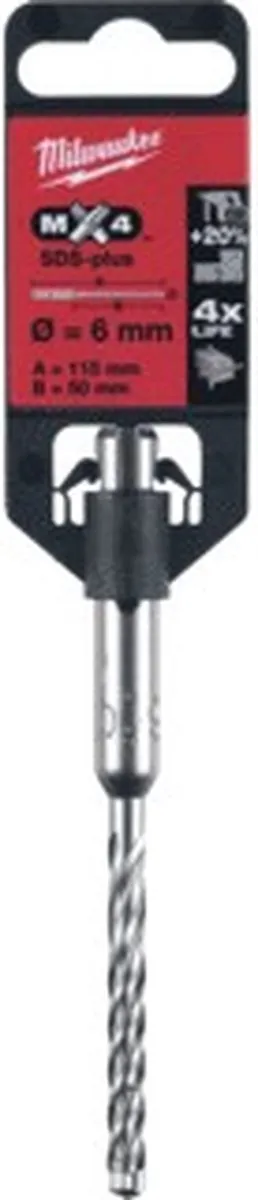 Milwaukee RX4 SDS-Plus Betonboor 6x50x110mm