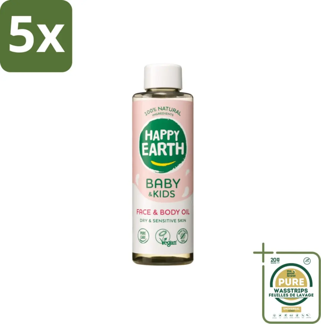 Happy Earth Baby & Kids Gezichts- en Lichaamsolie 150ml