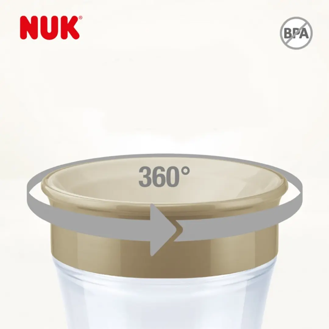 NUK Magic 360° Minnie Oefenbeker 230ml - Rood