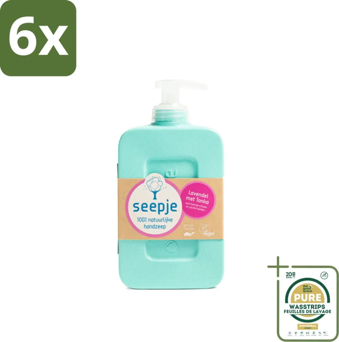 Seepje Lavendel met Tonka Handzeep 300ml - 6 Stuks