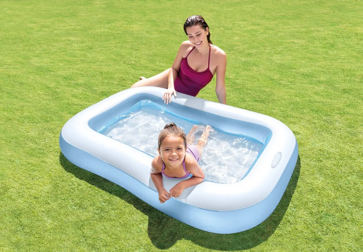 Intex Rechthoekig Opblaaszwembad 166x100cm - Blauw