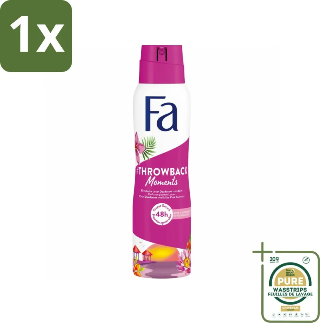 Fa Deodorant Spray Throwback Moments Roze Lotus 150ml