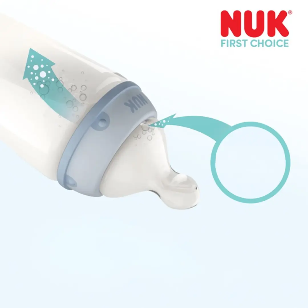 NUK First Choice+ Flow Control Flesspeen 6+ maanden - 2 Stuks