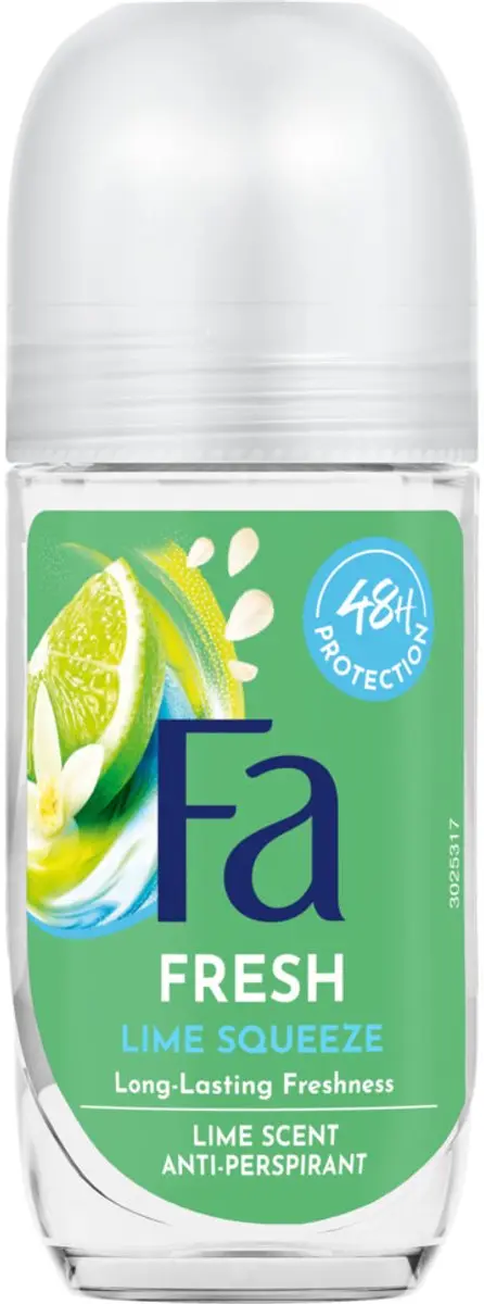 Fa Deodorant Roller Lime Squeeze 50ml - Antitranspirant