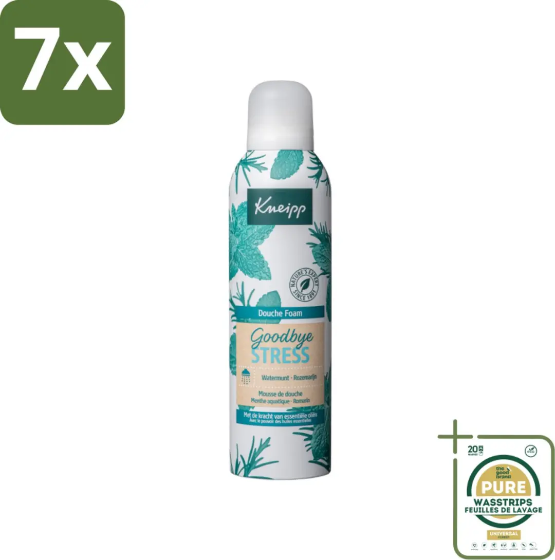 Kneipp Goodbye Stress Douche Schuim 200ml - 7 Stuks