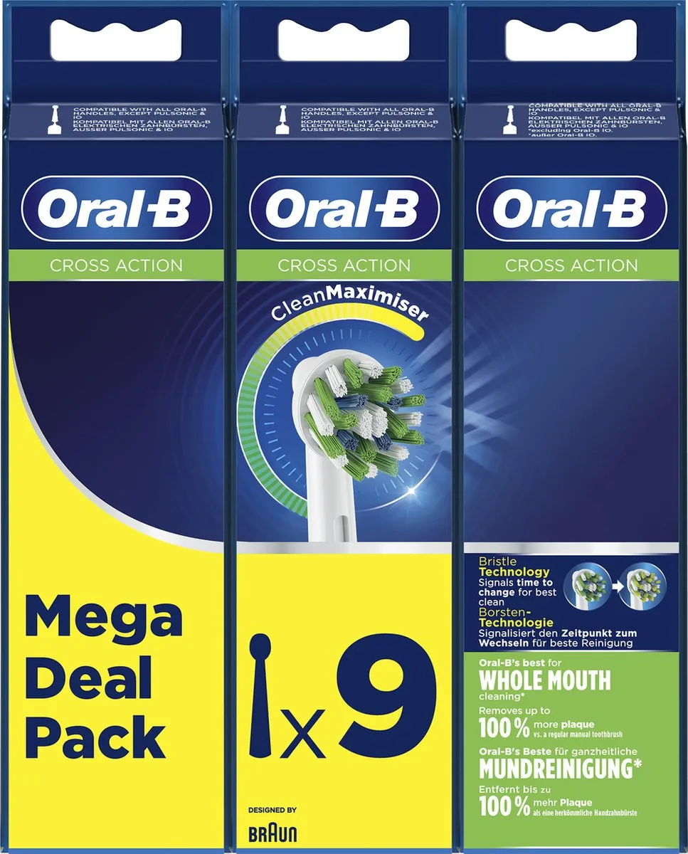 Oral-B Refill EB50-9 CrossAction - 9 Stuks - Wit - afbeelding 6 van 6