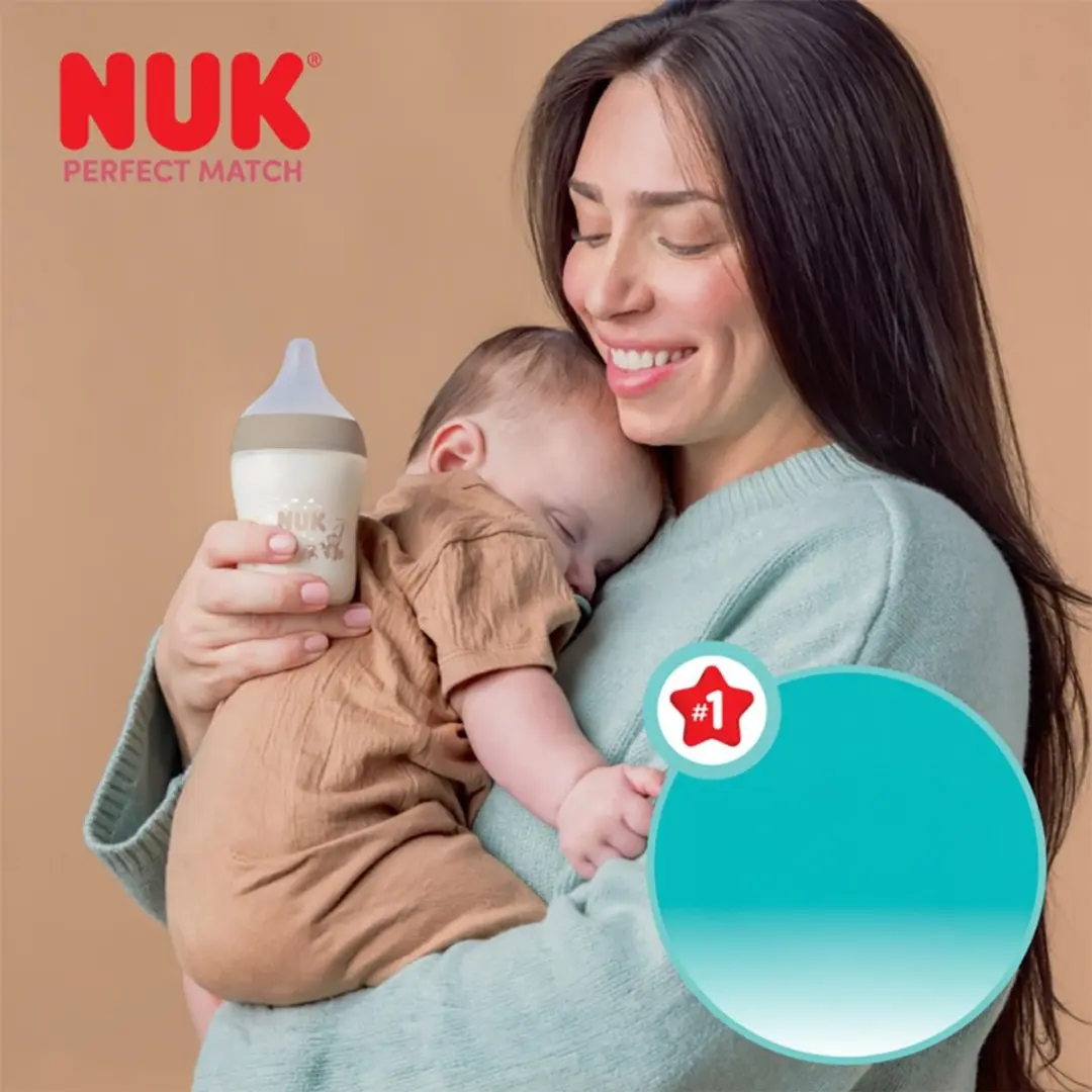 NUK Perfect Match Babyfles 360ml XL - Beige
