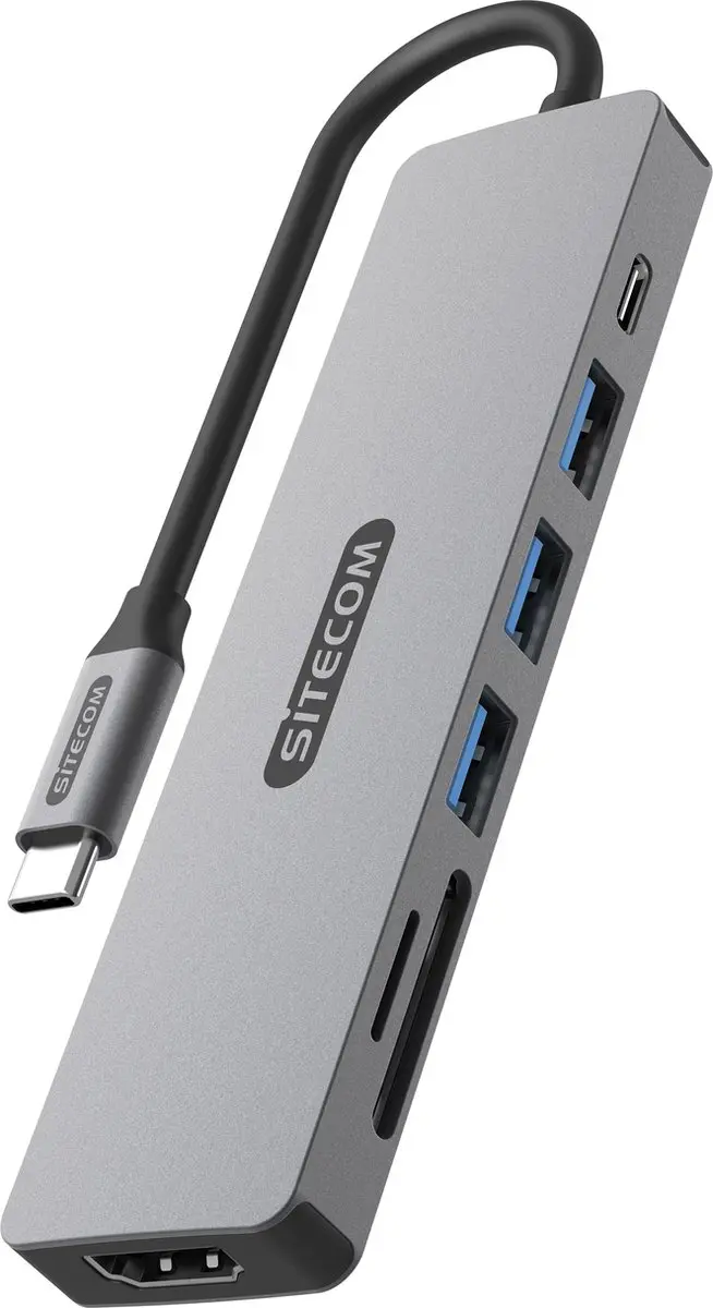 Sitecom 7-in-1 USB-C Power Delivery Multiport Adapter
