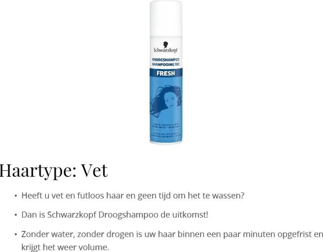 Schwarzkopf Fresh Droogshampoo 450ml (3x150ml)
