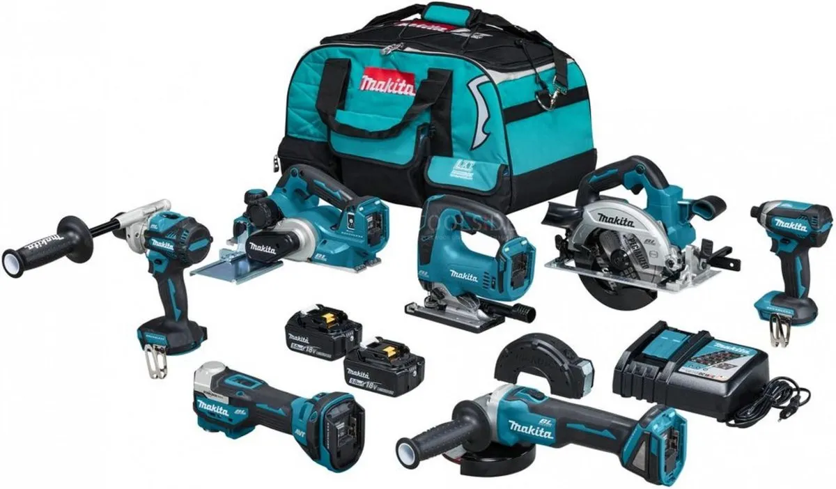 Makita DLX7019TX1 Combiset 18V - 7-delig - 2x 5.0Ah