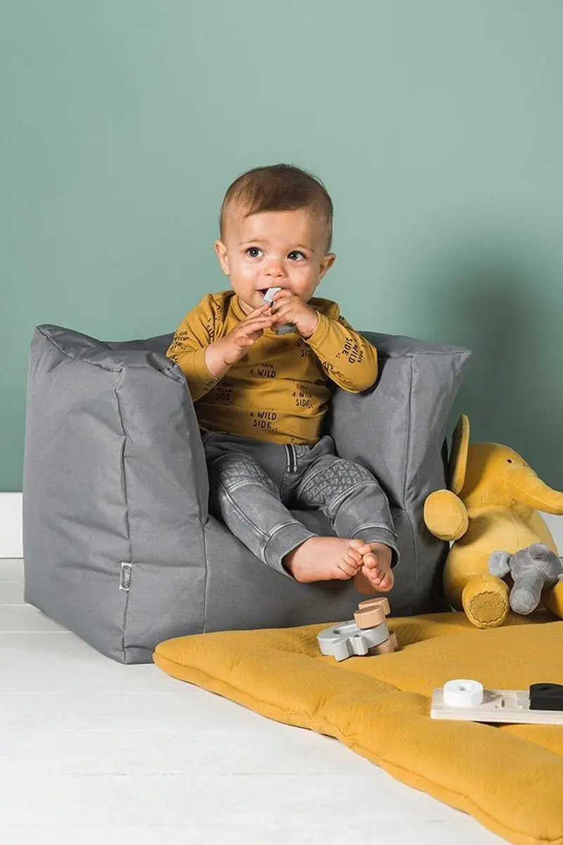 Jollein Kinderfauteuil Storm Grey - 46x110cm